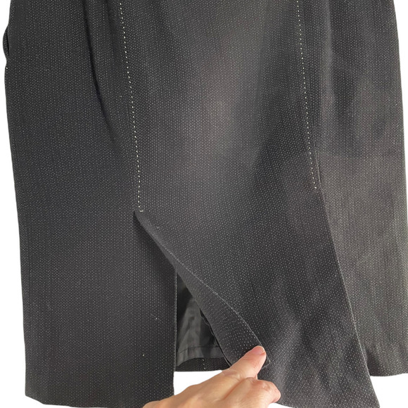 MAX STUDIO SPECIAL EDITION BLACK ZIP FRONT SKIRT - Picture 6 of 10